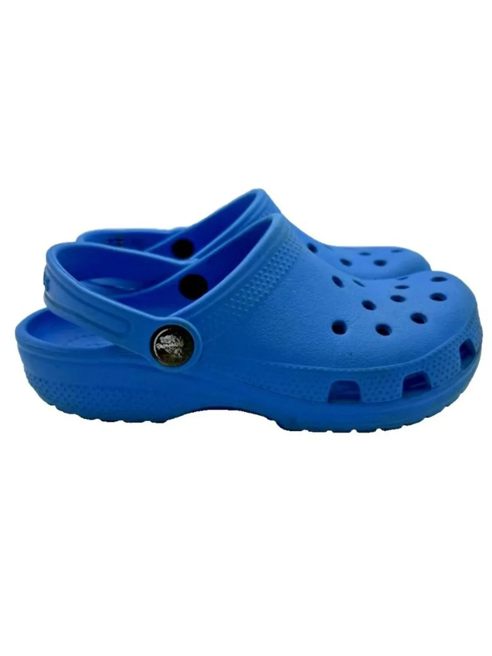 Crocs Classic Unisex Kids Clogs Size C12 Bright Blue Water Slip On Shoes 204536